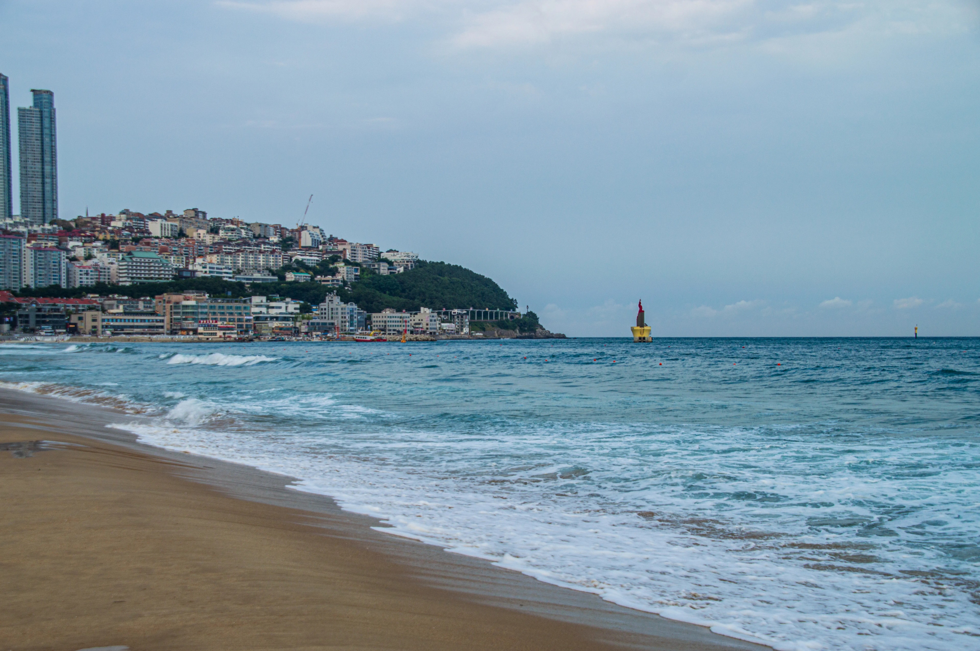 Haeundae Beach and the city skyline