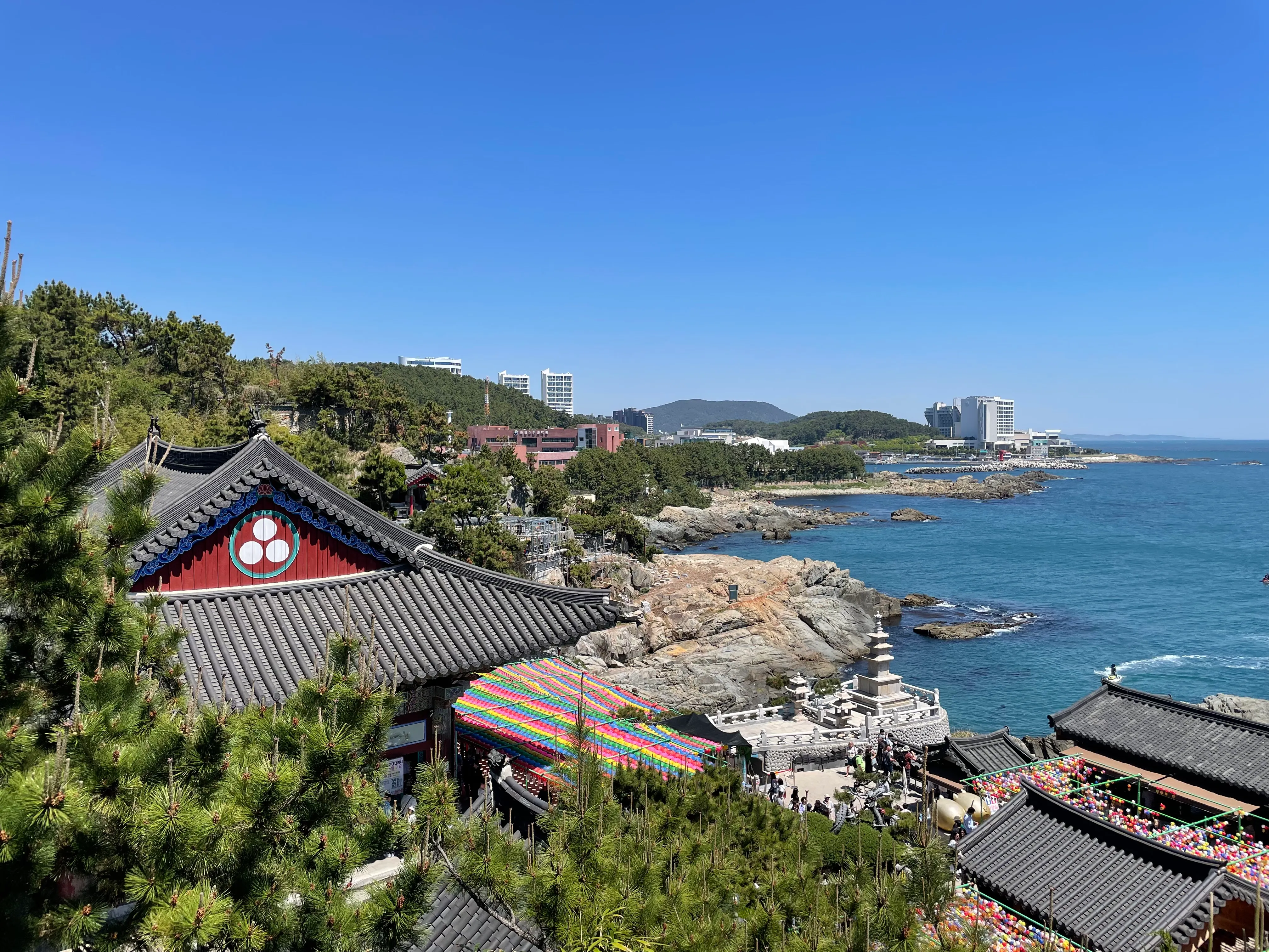 Haedong Yonggungsa above the sea in Busan
