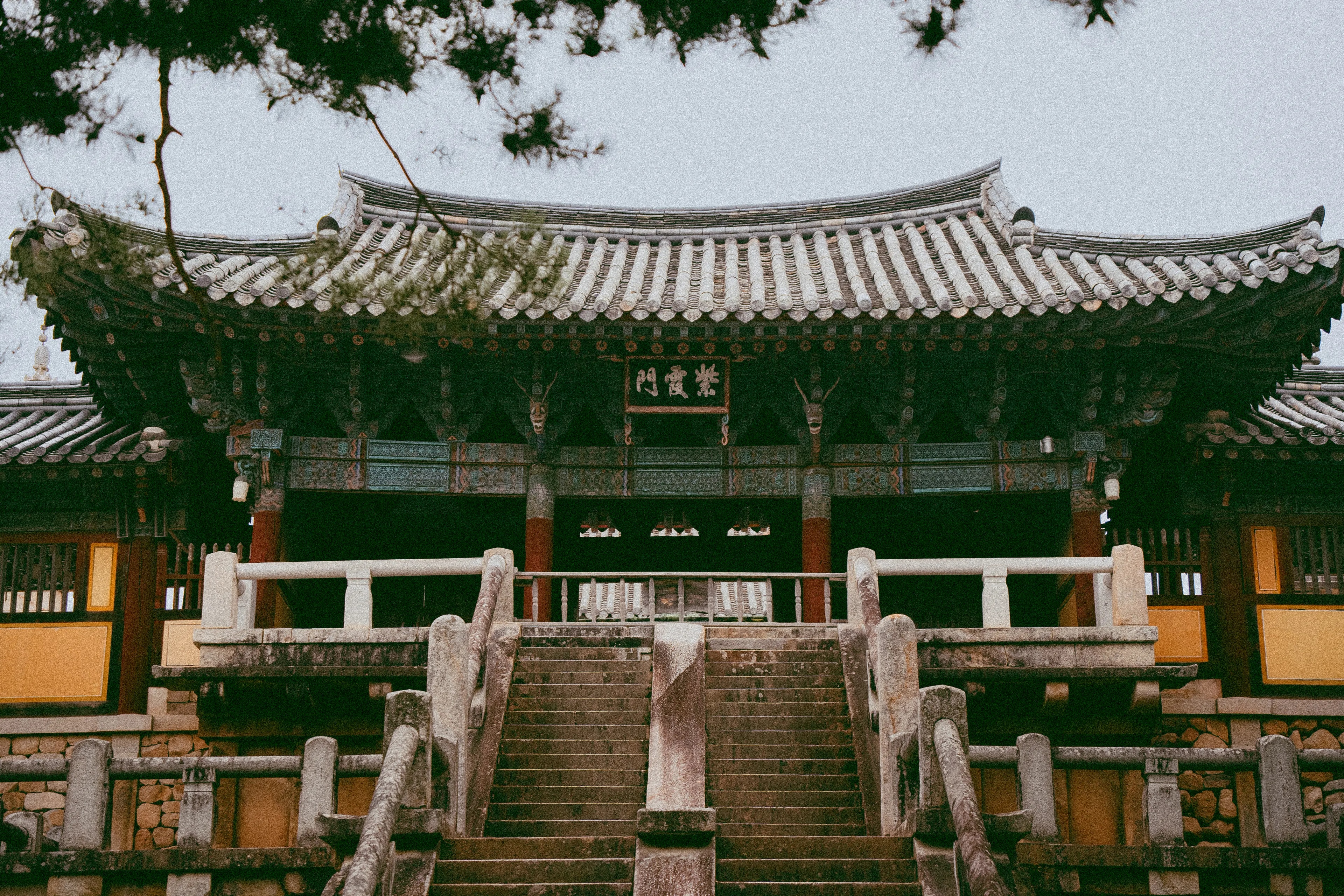 The stone terraces of Bulguksa in Gyeongju
